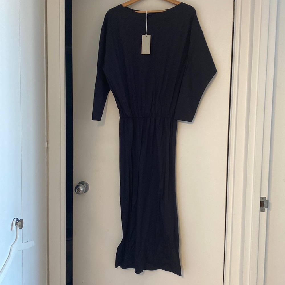 new COS causal long dress navy S